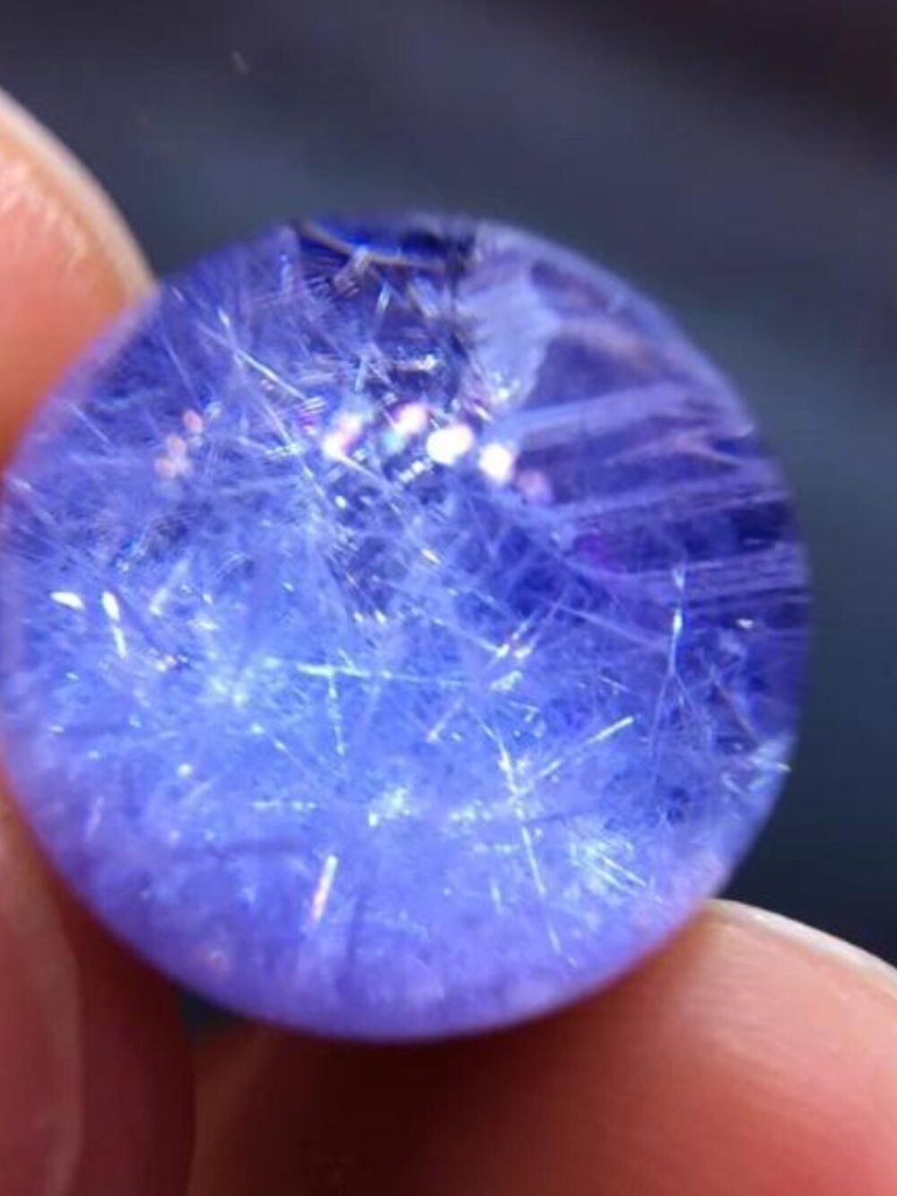 Natural blue quartz and blue textured stone single beads